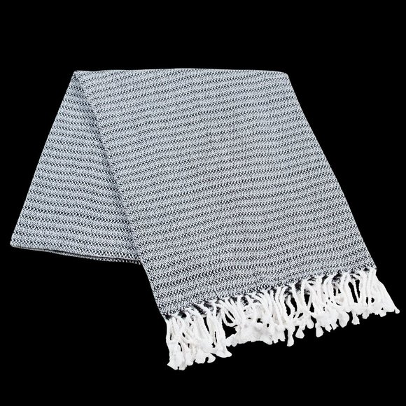 Stylish Luxury Hand Loomed Towel- Black - Picture 1 of 1